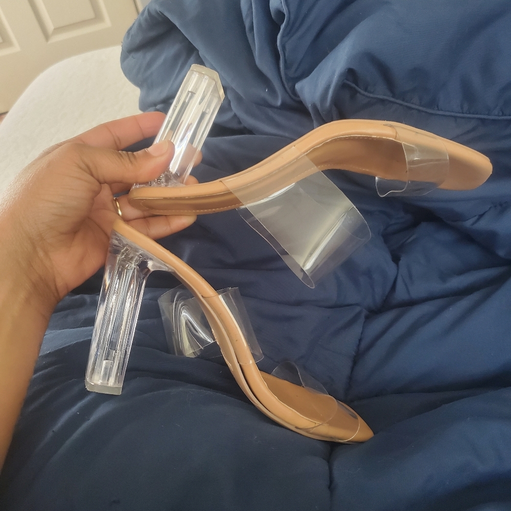 Clear heels
